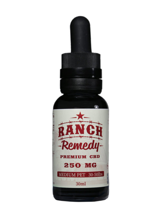 Ranch Remedy Premium CBD. 250 mgs of CBD (NO THC) to calm your pet's anxiety and boost their immune system.